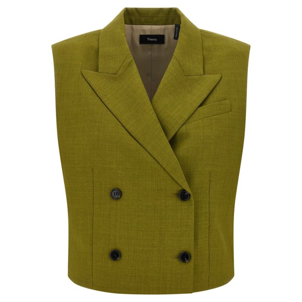 Theory Bicolor Polyester Sleeveless Women's Jacket